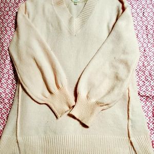 Woman's big comfy sweater
